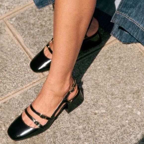 Sezane Black Paula Babies Size 40 - Picture 2 of 8